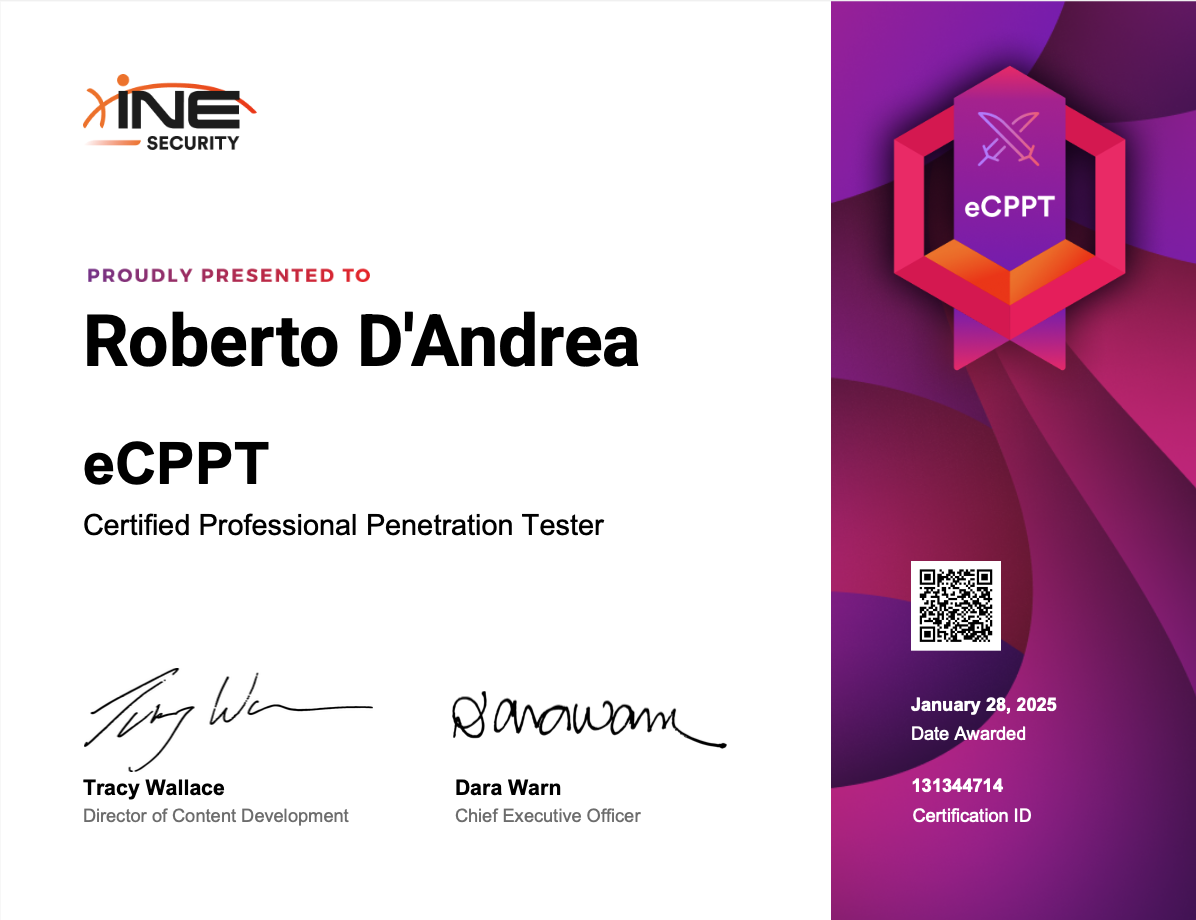 eCPPTv3 certification